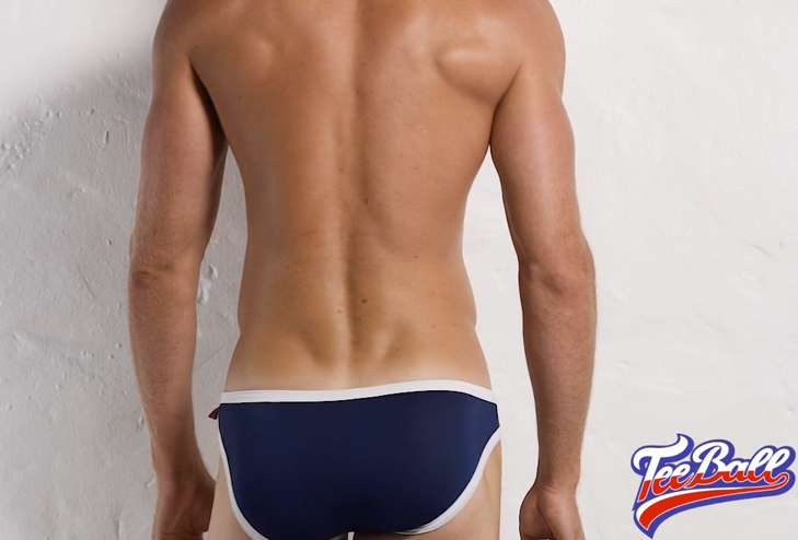 Retro slipy AussieBum s Micromodalem TeeBall Navy White-White2